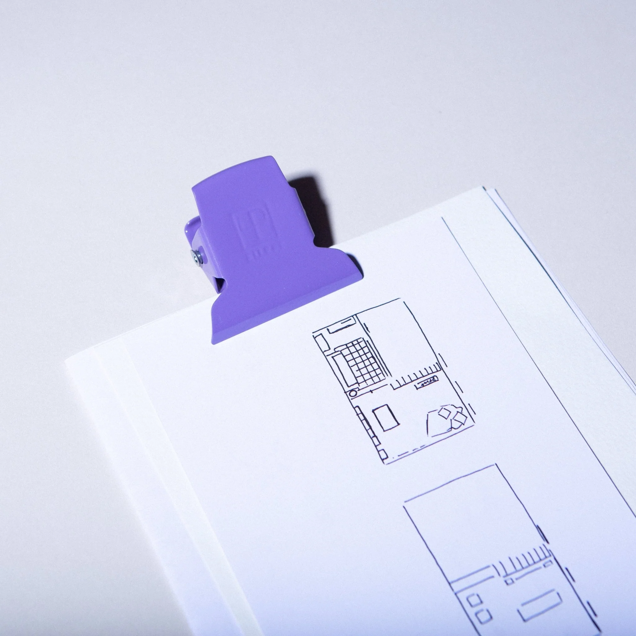 Metal Stationery Clip - Lavender - Image 5